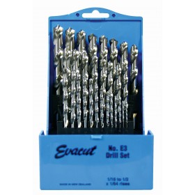 E3 HSS DRILL SET 1/16-1/2x1/64