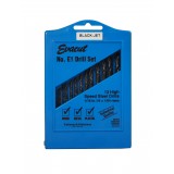 E1 BLACK JET  DRILL SET 1/16-1/4x1/64