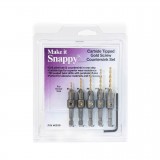 SNAPPY TCT COUNTERSINK/COUNTERBORE 5 PCE SET (5/64, 3/32, 7/64, 1/8, 9/64)