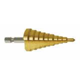 DRILL STEP 4-12MM P&N TiN HSS