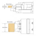 ROUND&REBATE CUTTER 170X20-60X30MM